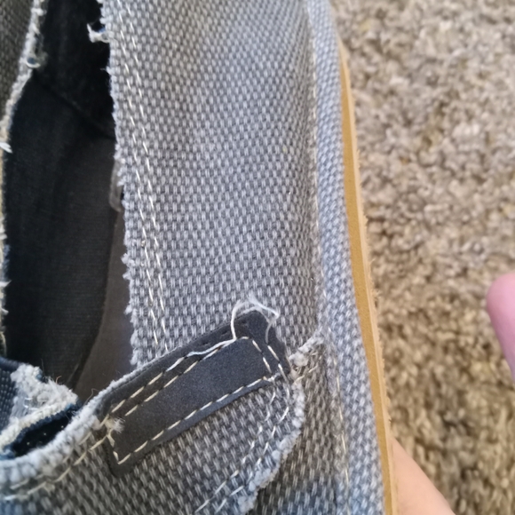 Boys Blue Canvas Slippers - Picture 6 of 6